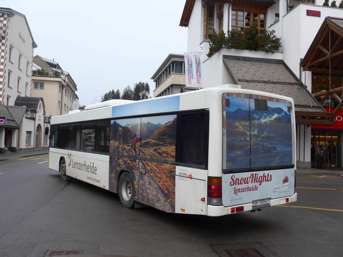 (168'252) - Bossi&Hemmi, Tiefencastel - GR 76'554 - Volvo/Hess (ex Dnser, Trimmis; ex PostAuto Graubnden; ex P 25'676) am 2. Januar 2016 in Lenzerheide, Post