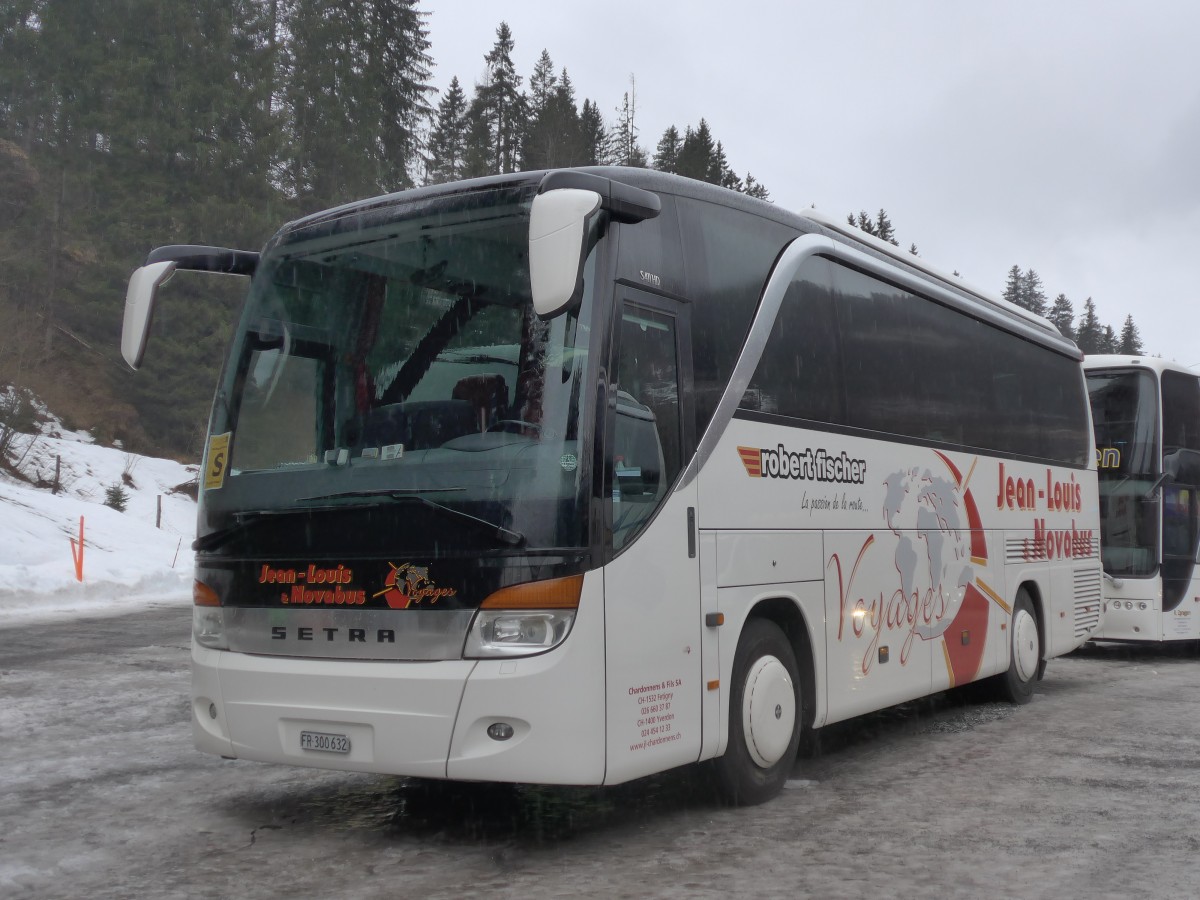 (168'340) - Chardonnens, Ftigny - FR 300'632 - Setra am 9. Januar 2016 in Adelboden, ASB