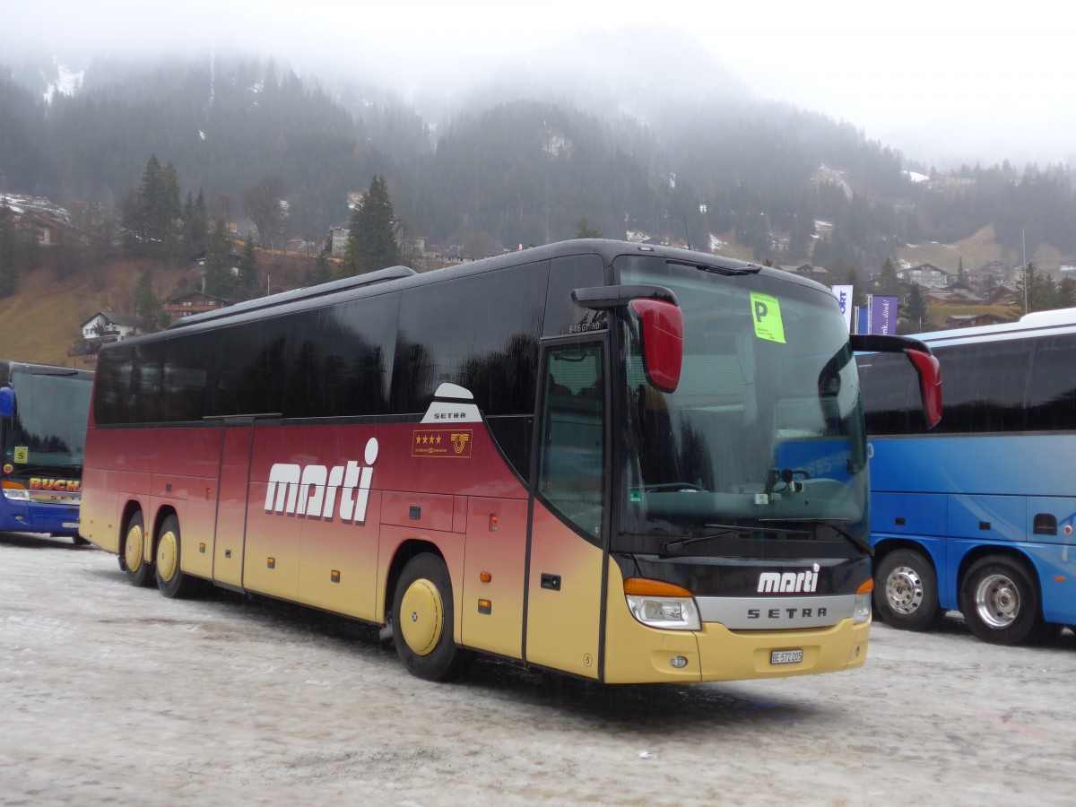 (168'377) - Marti, Kallnach - Nr. 5/BE 572'205 - Setra am 9. Januar 2016 in Adelboden, ASB