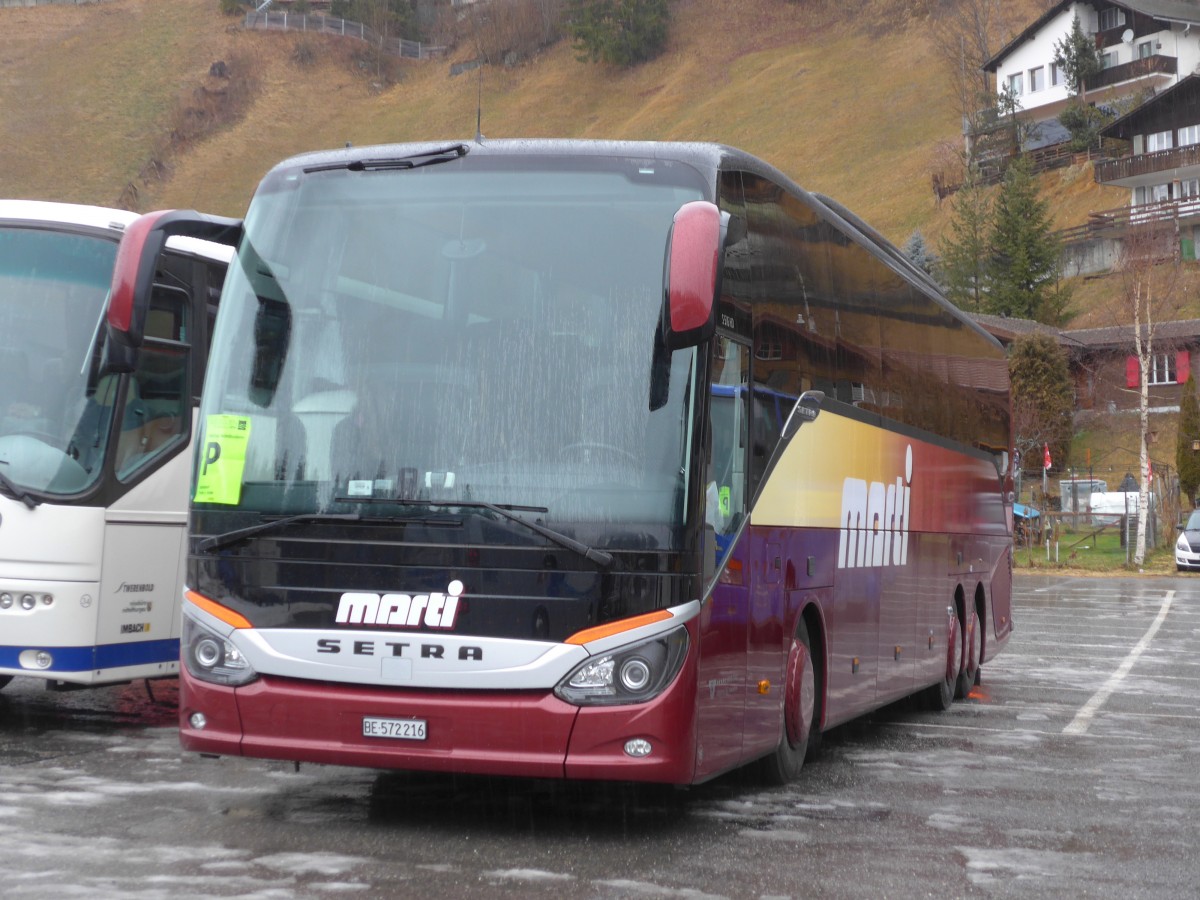 (168'387) - Marti, Kallnach - Nr. 16/BE 572'216 - Setra am 9. Januar 2016 in Adelboden, Mineralquelle