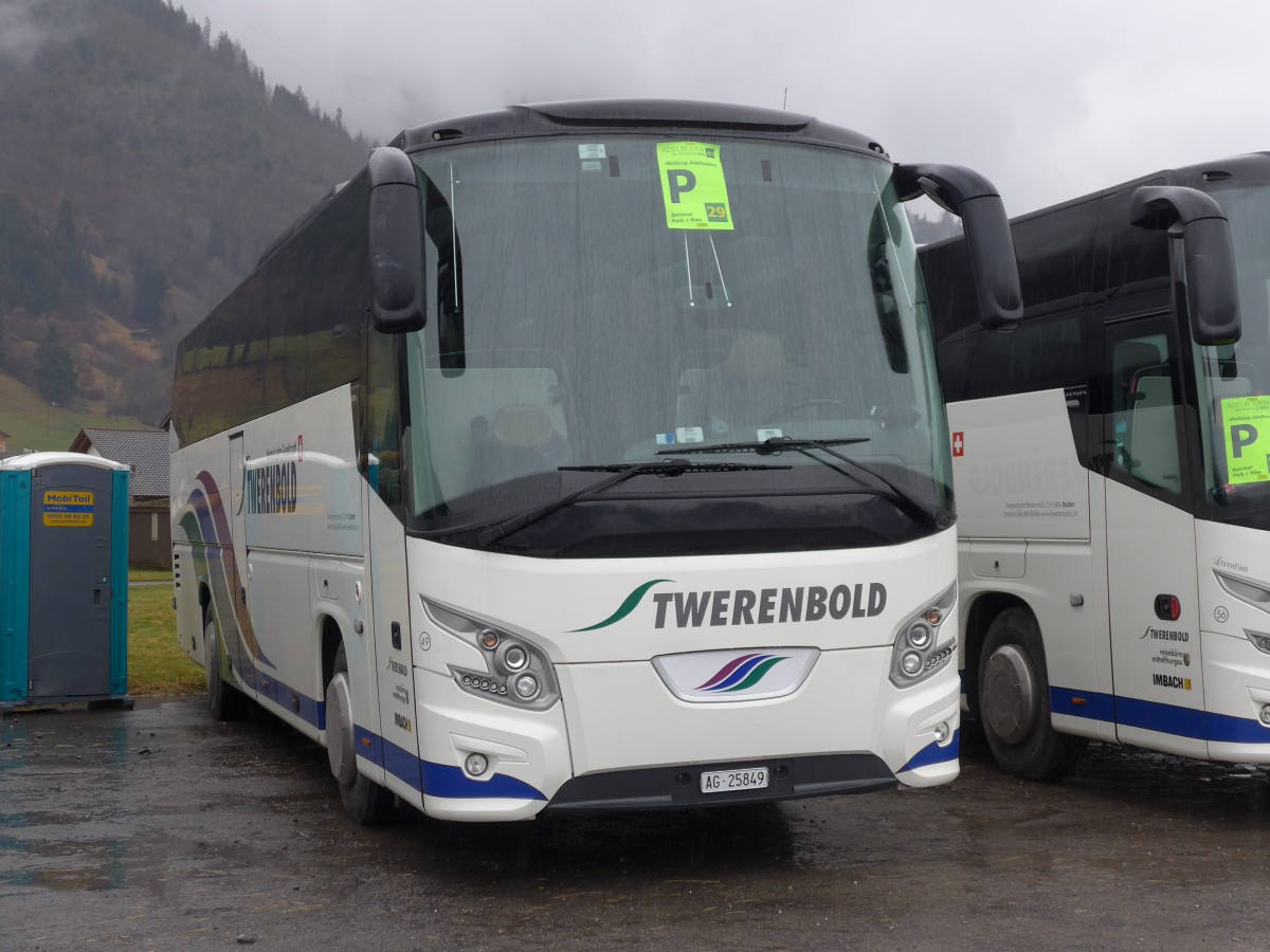 (168'420) - Twerenbold, Baden - Nr. 49/AG 25'849 - VDL am 9. Januar 2016 in Frutigen, Flugplatz