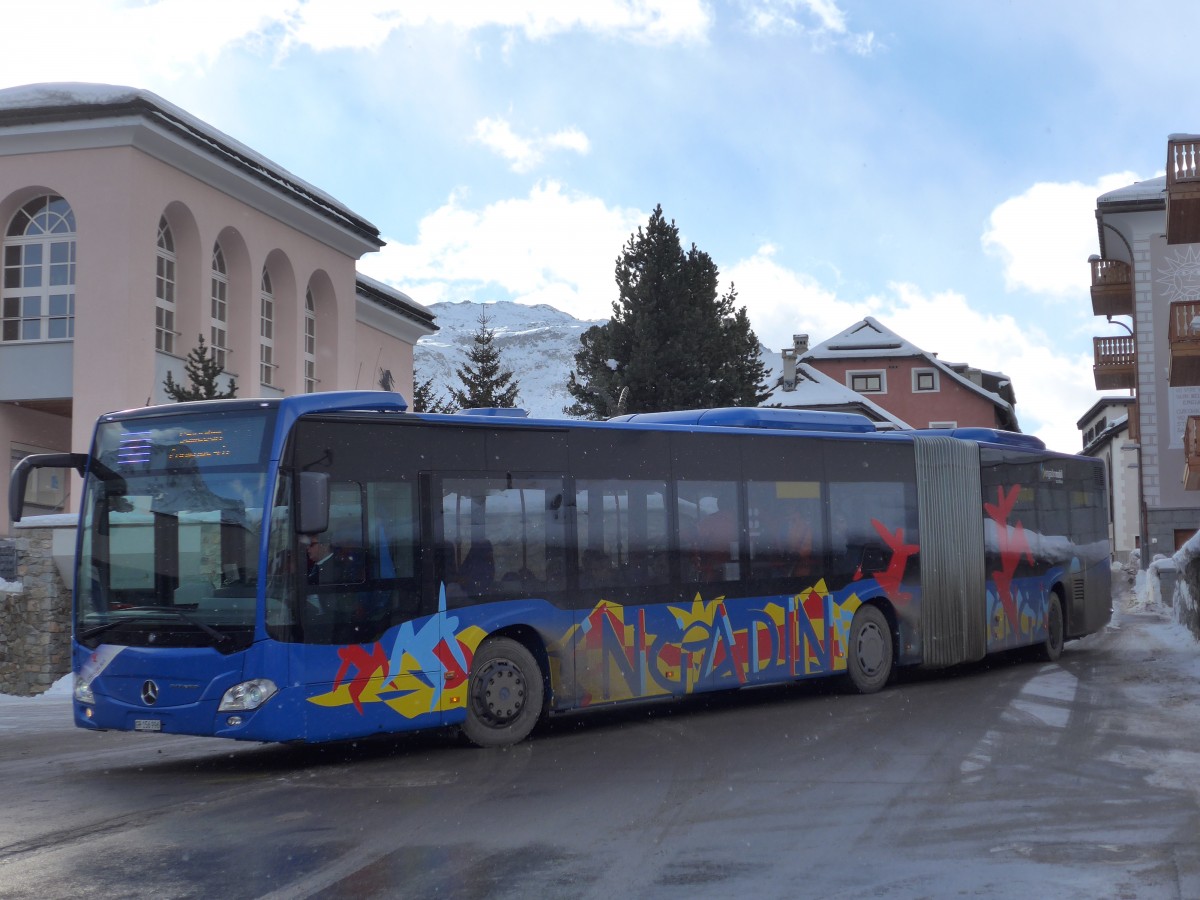 (168'505) - SBC Chur - Nr. 96/GR 156'996 - Mercedes am 23. Januar 2016 in Silvaplana, Post