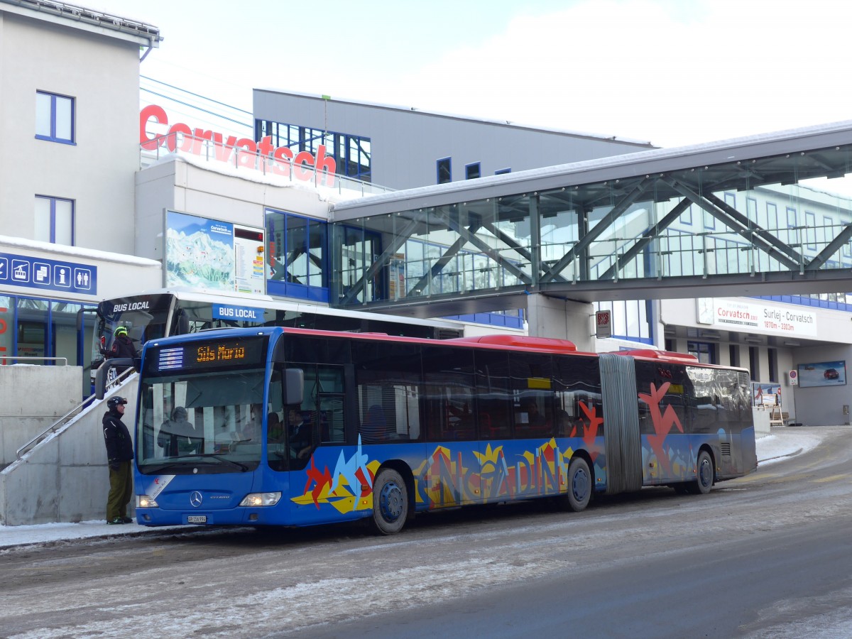 (168'511) - SBC Chur - Nr. 94/GR 156'994 - Mercedes am 23. Januar 2016 in Surlej, Corvatschbahn