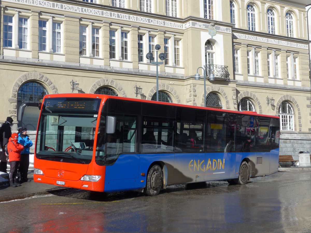 (168'516) - Chrisma, St. Moritz - GR 15'029 - Mercedes am 23. Januar 2016 in St. Moritz, Schulhausplatz