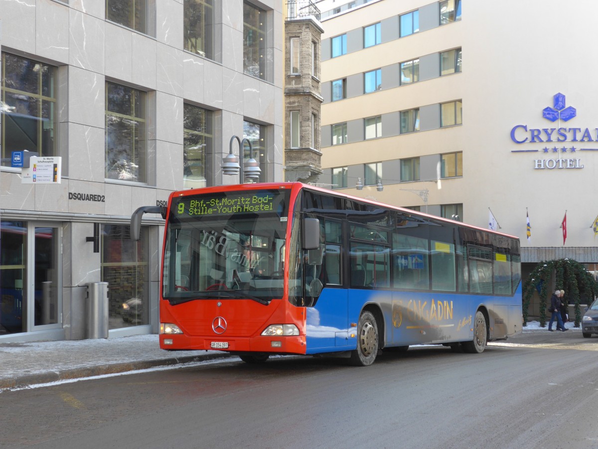 (168'524) - Chrisma, St. Moritz - GR 154'397 - Mercedes am 23. Januar 2016 in St. Moritz, Schulhausplatz