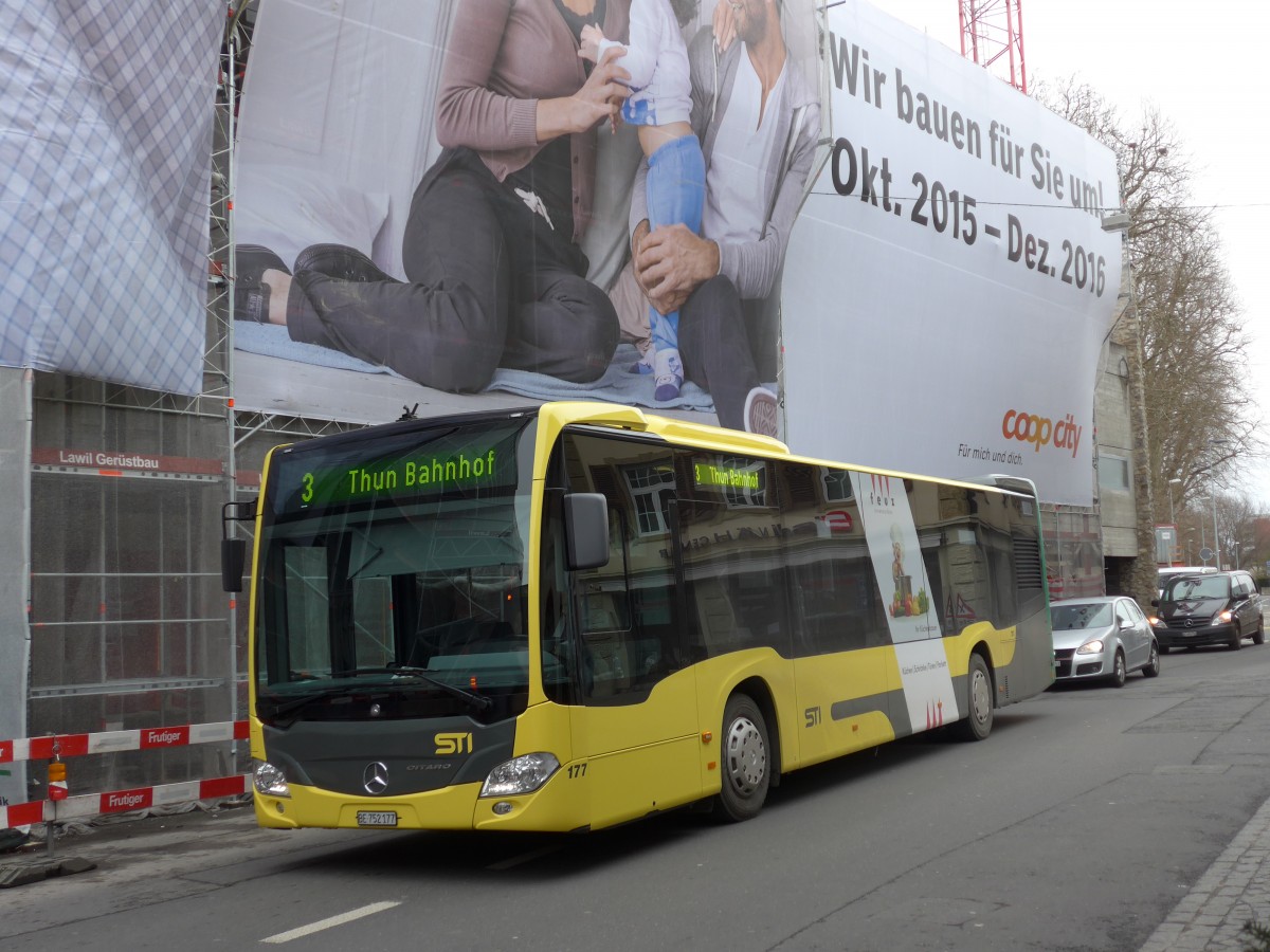 (168'594) - STI Thun - Nr. 177/BE 752'177 - Mercedes am 4. Februar 2016 in Thun, Sternenplatz