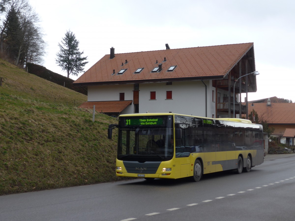 (168'702) - STI Thun - Nr. 150/BE 801'150 - MAN am 9. Februar 2016 in Heiligenschwendi, Post