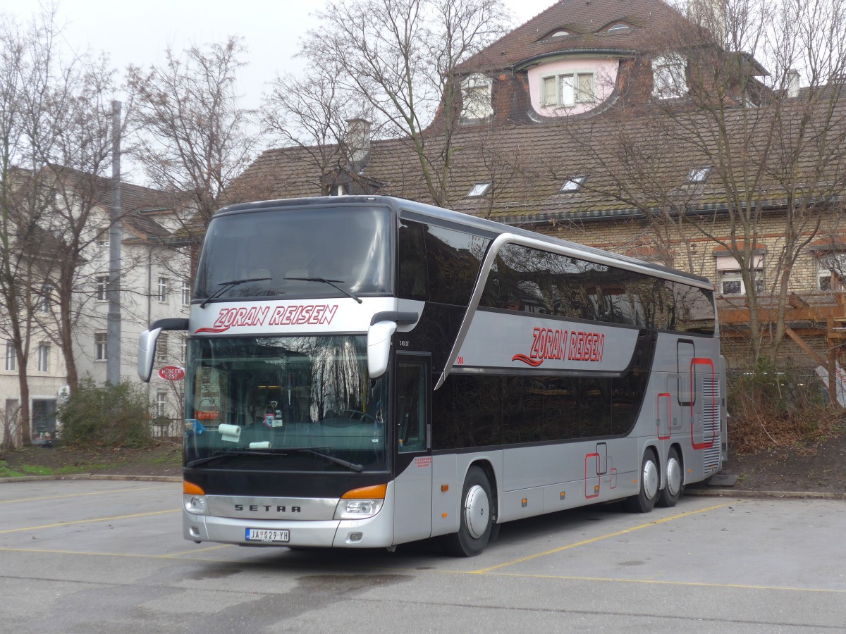 (168'859) - Aus Serbien: Zoran, Jagodina - Nr. 80/JA 029-YH - Setra am 24. Februar 2016 in Zrich, Sihlquai