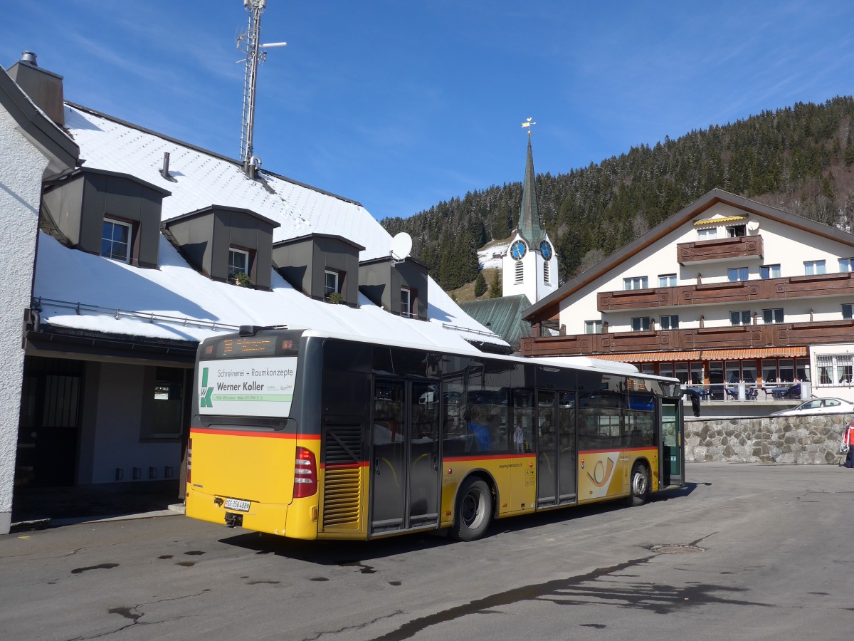 (168'951) - PostAuto Ostschweiz - SG 356'488 - Mercedes (ex Schmidt, Oberbren) am 27. Februar 2016 in Wildhaus, Dorf