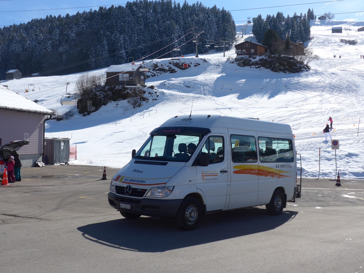 (168'959) - Abderhalden, Wildhaus - SG 118'215 - Mercedes am 27. Februar 2016 in Wildhaus, Talstation