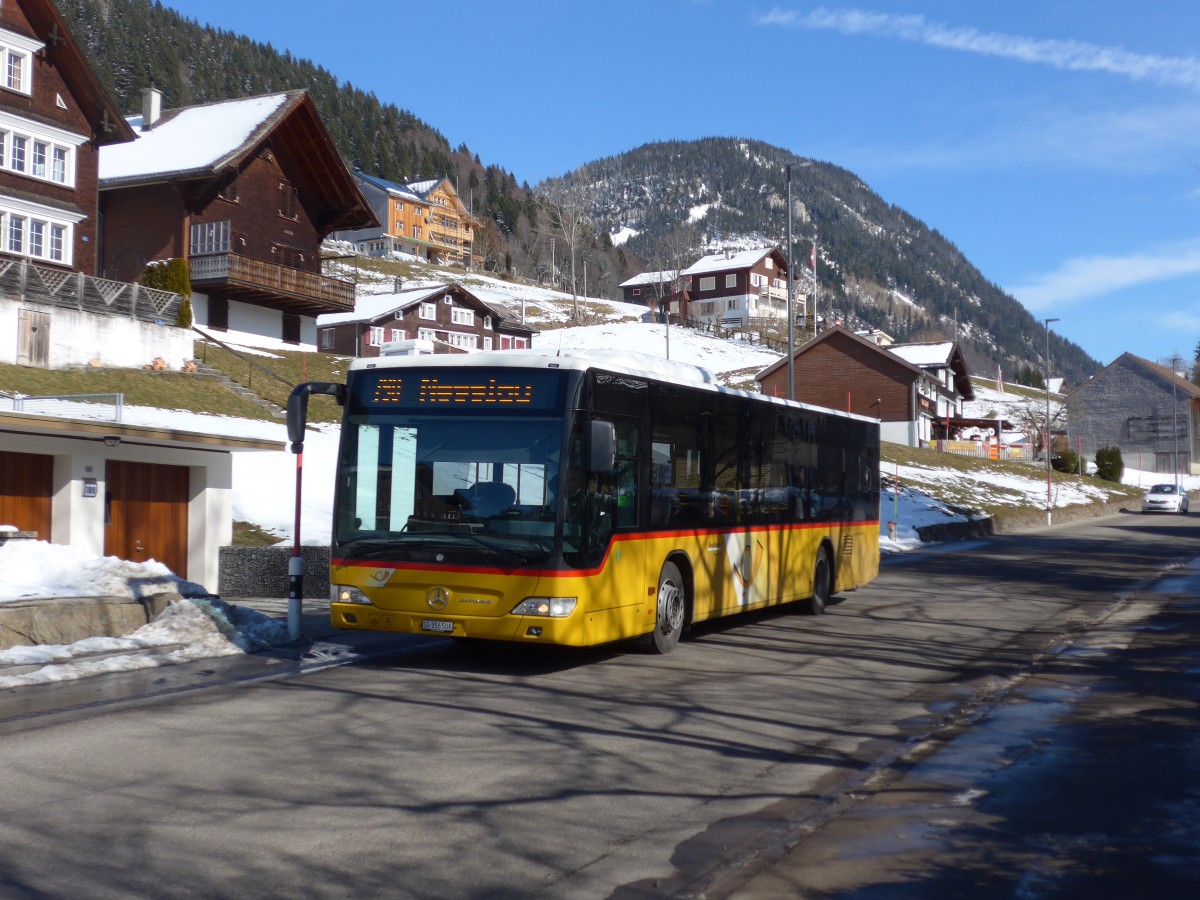 (168'965) - PostAuto Ostschweiz - SG 356'506 - Mercedes (ex Schmidt, Oberbren) am 27. Februar 2016 in Wildhaus, Hauptstrasse