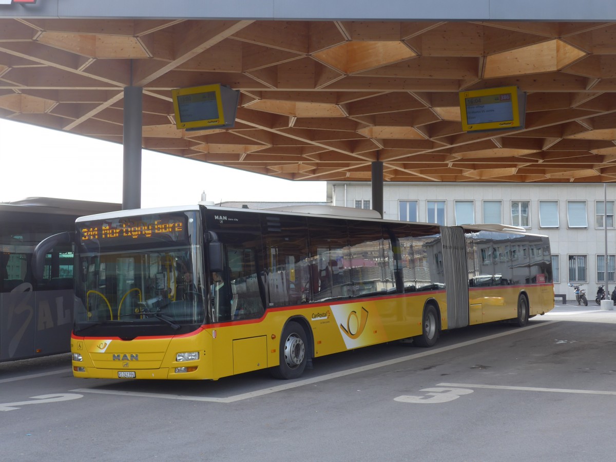 (169'058) - Buchard, Leytron - Nr. 159/VS 241'996 - MAN am 6. Mrz 2016 beim Bahnhof Sion