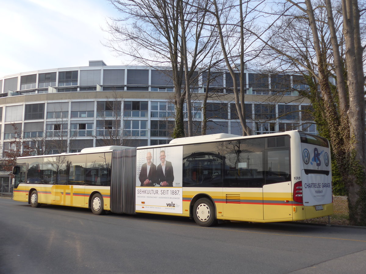 (169'344) - STI Thun - Nr. 135/BE 801'135 - Mercedes am 20. Mrz 2016 bei der Schifflndte Thun