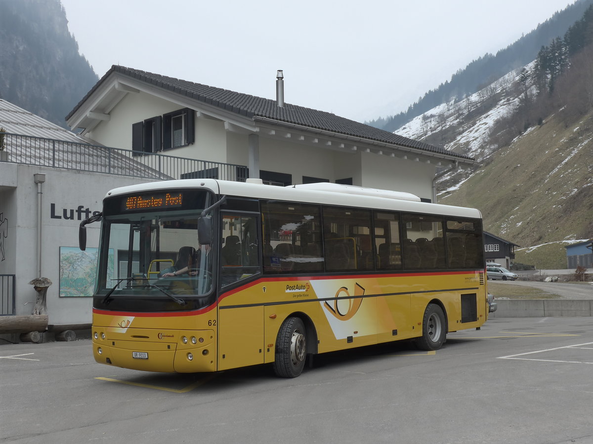 (169'435) - AAGU Altdorf - Nr. 62/UR 9113 - Cacciamali am 25. Mrz 2016 in Golzern, Talstation Seilbahn