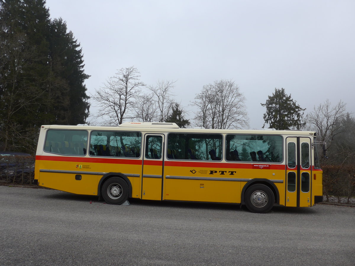 (169'655) - Bernair, Mnsingen - BE 651'182 - Saurer/Tscher (ex Schebath, Lauerz; ex Albin, Fllanden; ex Heim, Flums) am 2. April 2016 in Teufen, Restaurant Waldegg