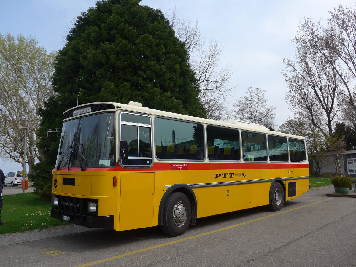 (169'673) - Bernair, Mnsingen - BE 651'182 - Saurer/Tscher (ex Schebath, Lauerz; ex Albin, Fllanden; ex Heim, Flums) am 2. April 2016 in Arbon, Saurermuseum