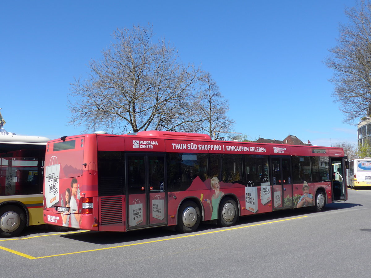 (169'815) - STI Thun - Nr. 160/BE 752'160 - MAN am 11. April 2016 bei der Schifflndte Thun