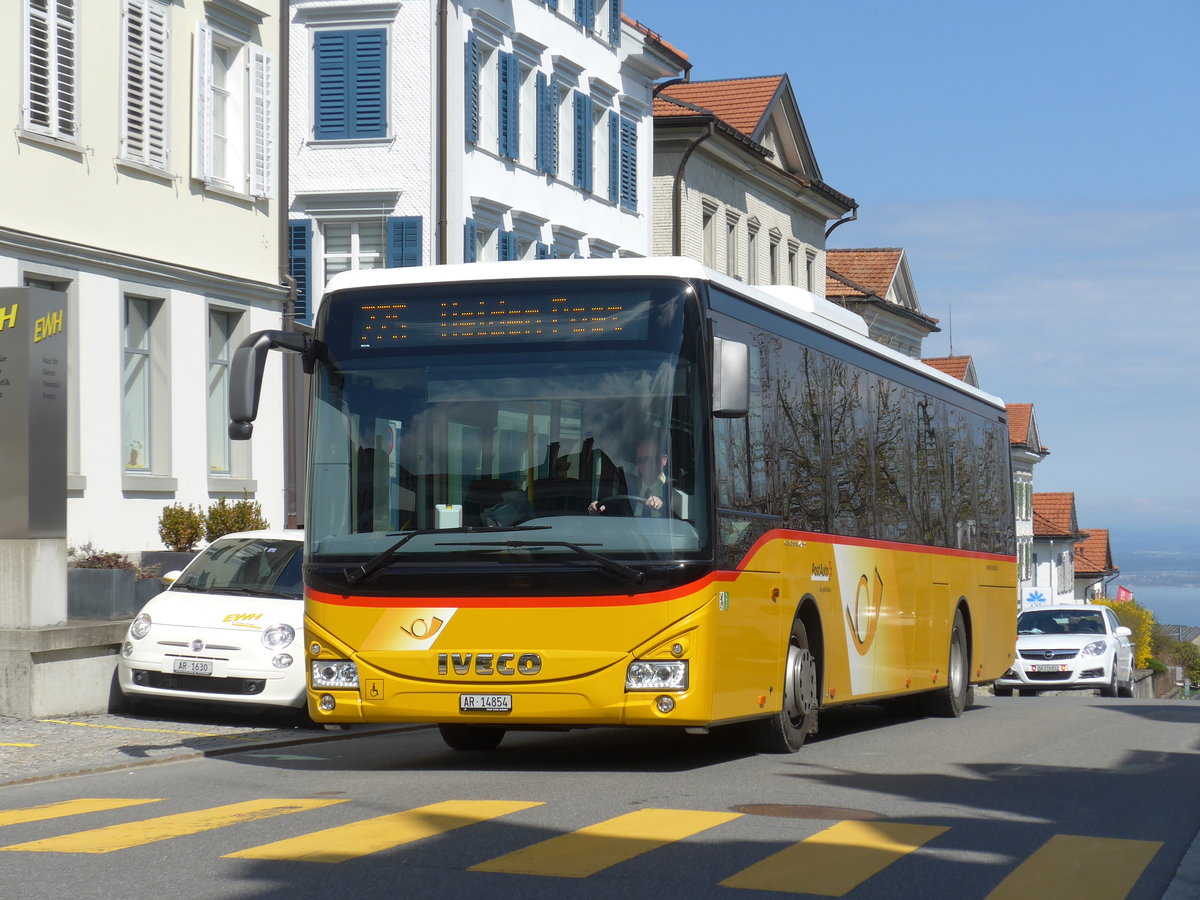 (169'903) - PostAuto Ostschweiz - AR 14'854 - Iveco am 12. April 2016 in Heiden, Post