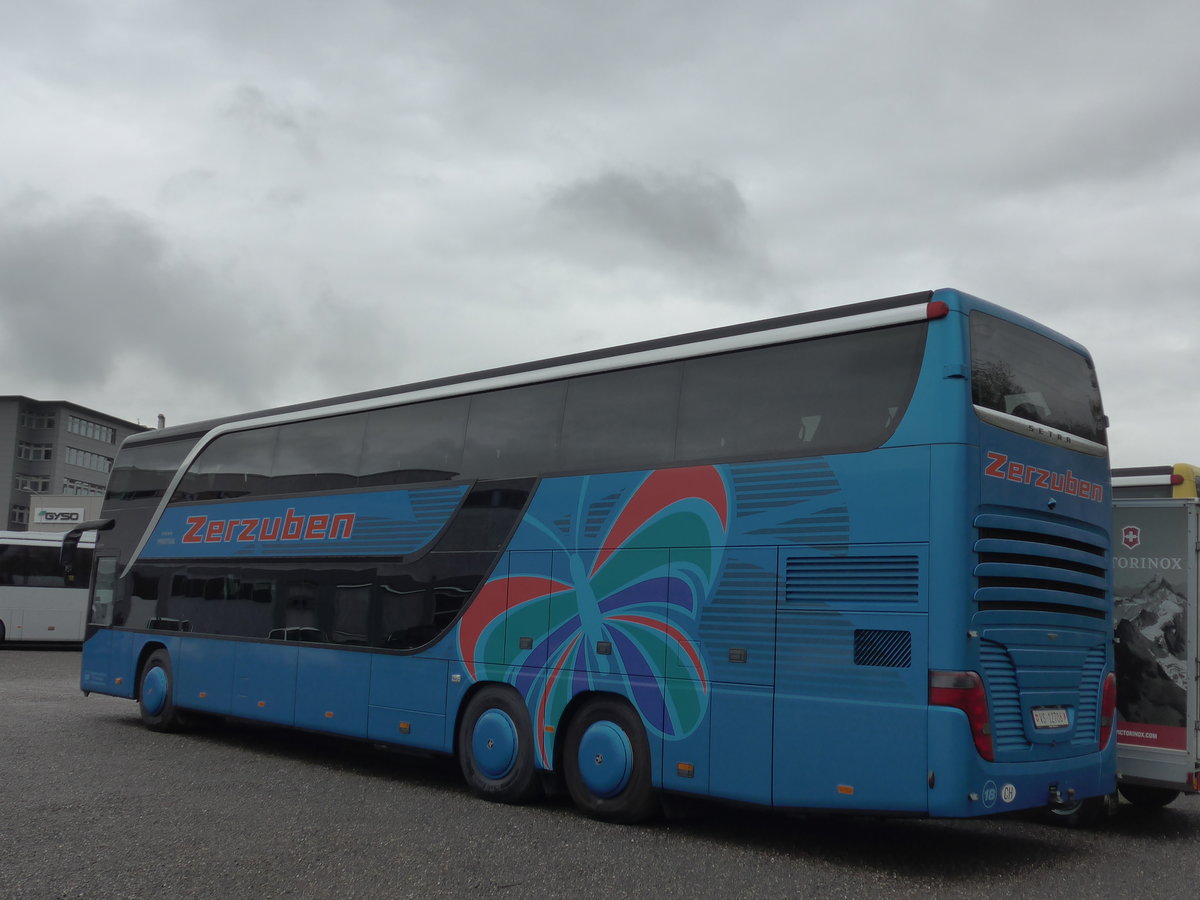 (169'974) - Zerzuben, Visp-Eyholz - Nr. 18/VS 12'706 - Setra am 14. April 2016 in Kloten, EvoBus