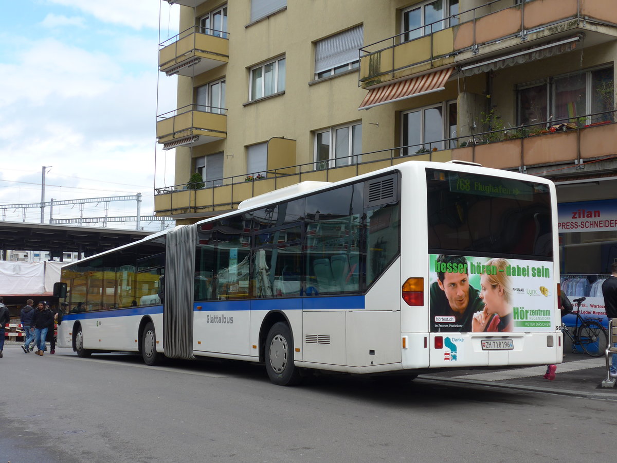 (170'003) - Welti-Furrer, Bassersdorf - Nr. 96/ZH 718'196 - Mercedes am 14. April 2016 beim Bahnhof Zrich-Oerlikon