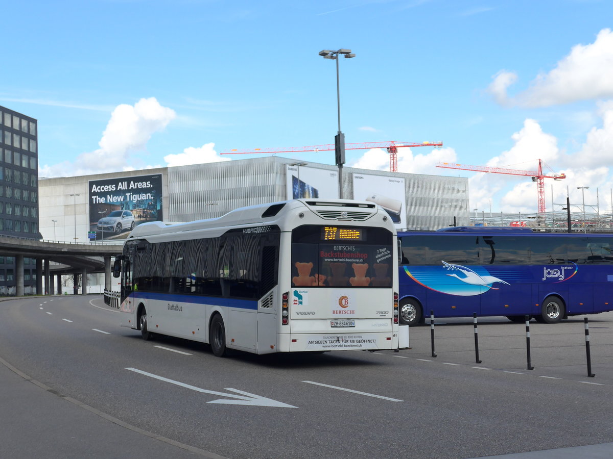 (170'033) - Welti-Furrer, Bassersdorf - Nr. 61/ZH 634'610 - Volvo am 14. April 2016 in Zrich, Flughafen