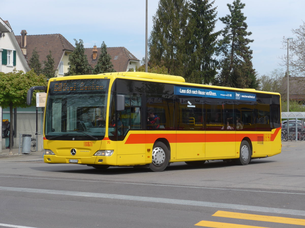 (170'299) - BLT Oberwil - Nr. 75/BL 115'676 - Mercedes am 30. April 2016 in Bottmingen, Schloss