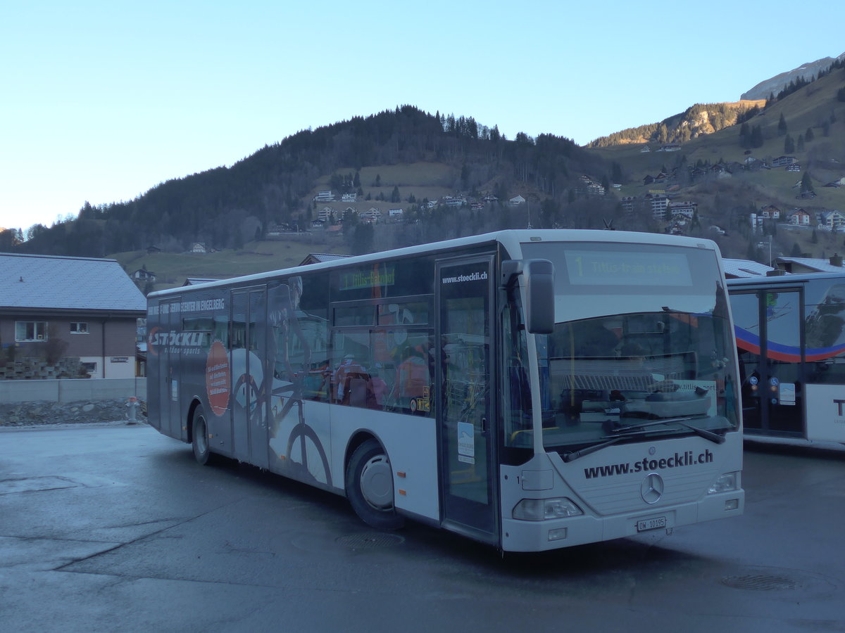 (170'421) - EAB Engelberg - Nr. 1/OW 10'195 - Mercedes (ex TC La Chaux-de-Fonds Nr. 214) am 30. Dezember 2016 in Engelberg, Titlisbahnen