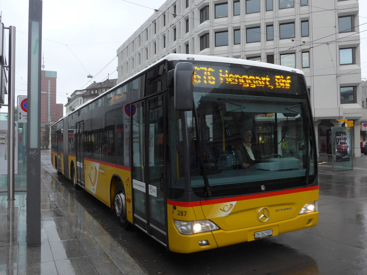 (170'480) - Moser, Flaach - Nr. 287/ZH 362'587 - Mercedes am 13. Mai 2016 beim Hauptbahnhof Winterthur