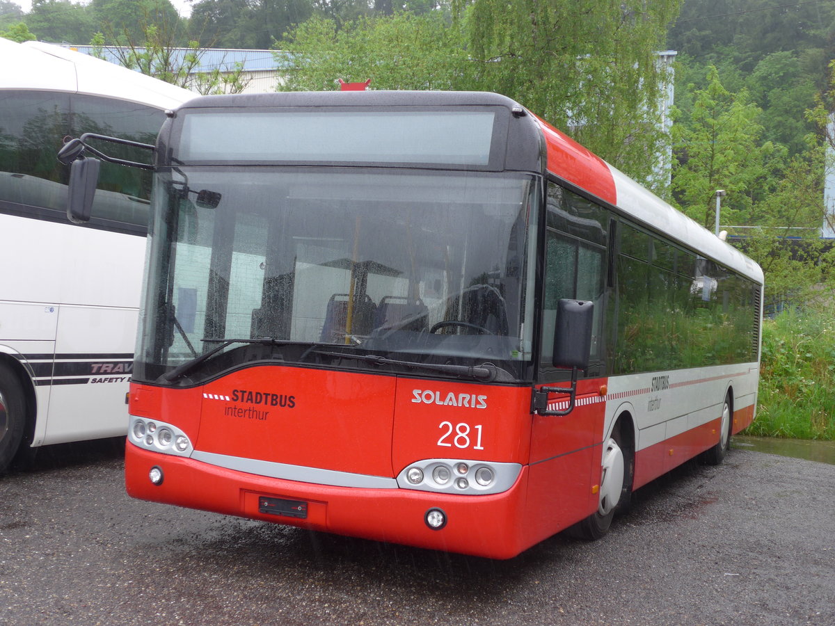 (170'535) - SW Winterthur - Nr. 281 - Solaris am 13. Mai 2016 in Kloten, EvoBus