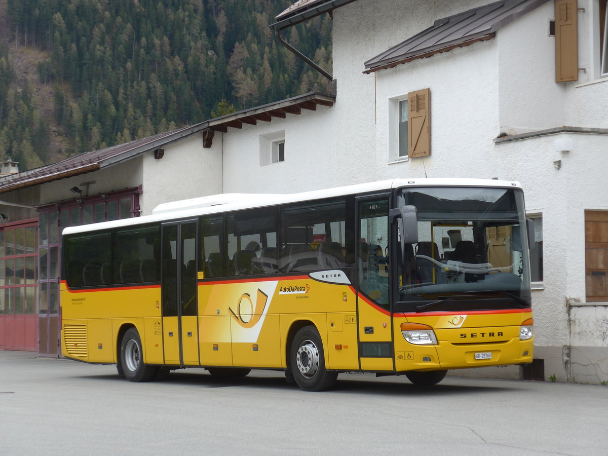 (170'918) - Terretaz, Zernez - GR 25'760 - Setra am 16. Mai 2016 in Zenez, Garage