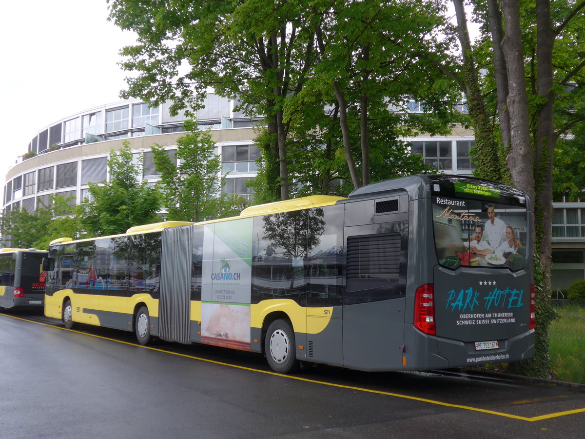 (170'993) - STI Thun - Nr. 167/BE 752'167 - Mercedes am 19. Mai 2016 bei der Schifflndte Thun