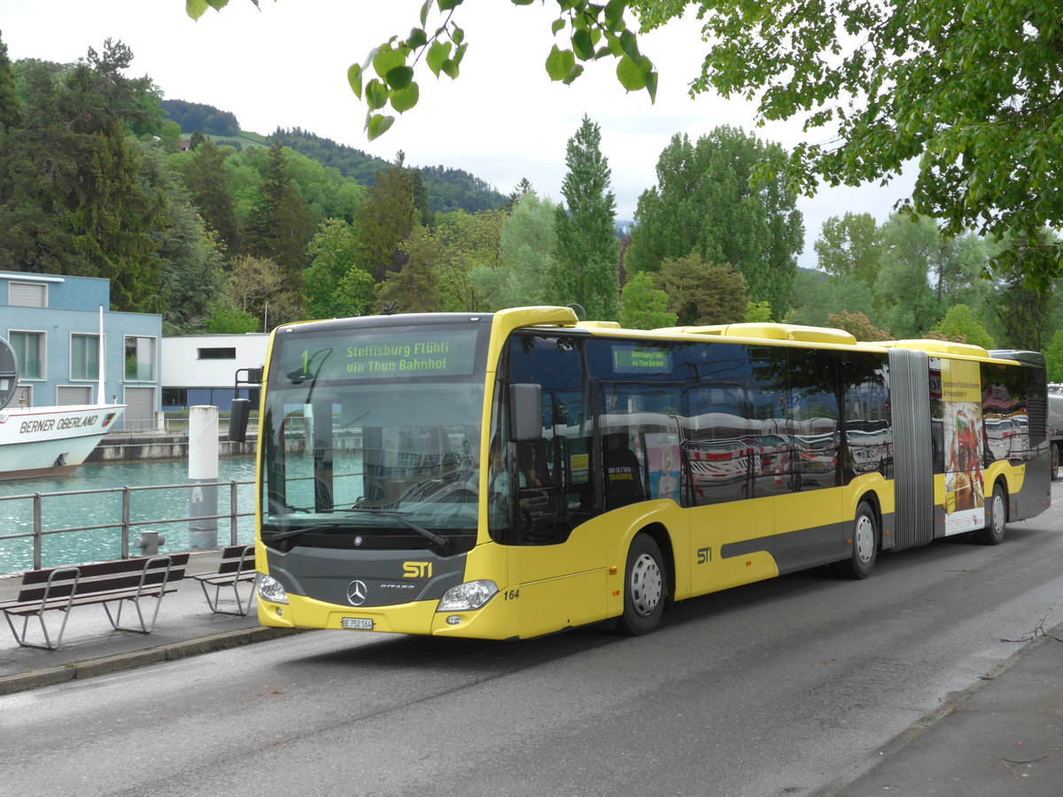 (170'997) - STI Thun - Nr. 164/BE 752'164 - Mercedes am 19. Mai 2016 bei der Schifflndte Thun