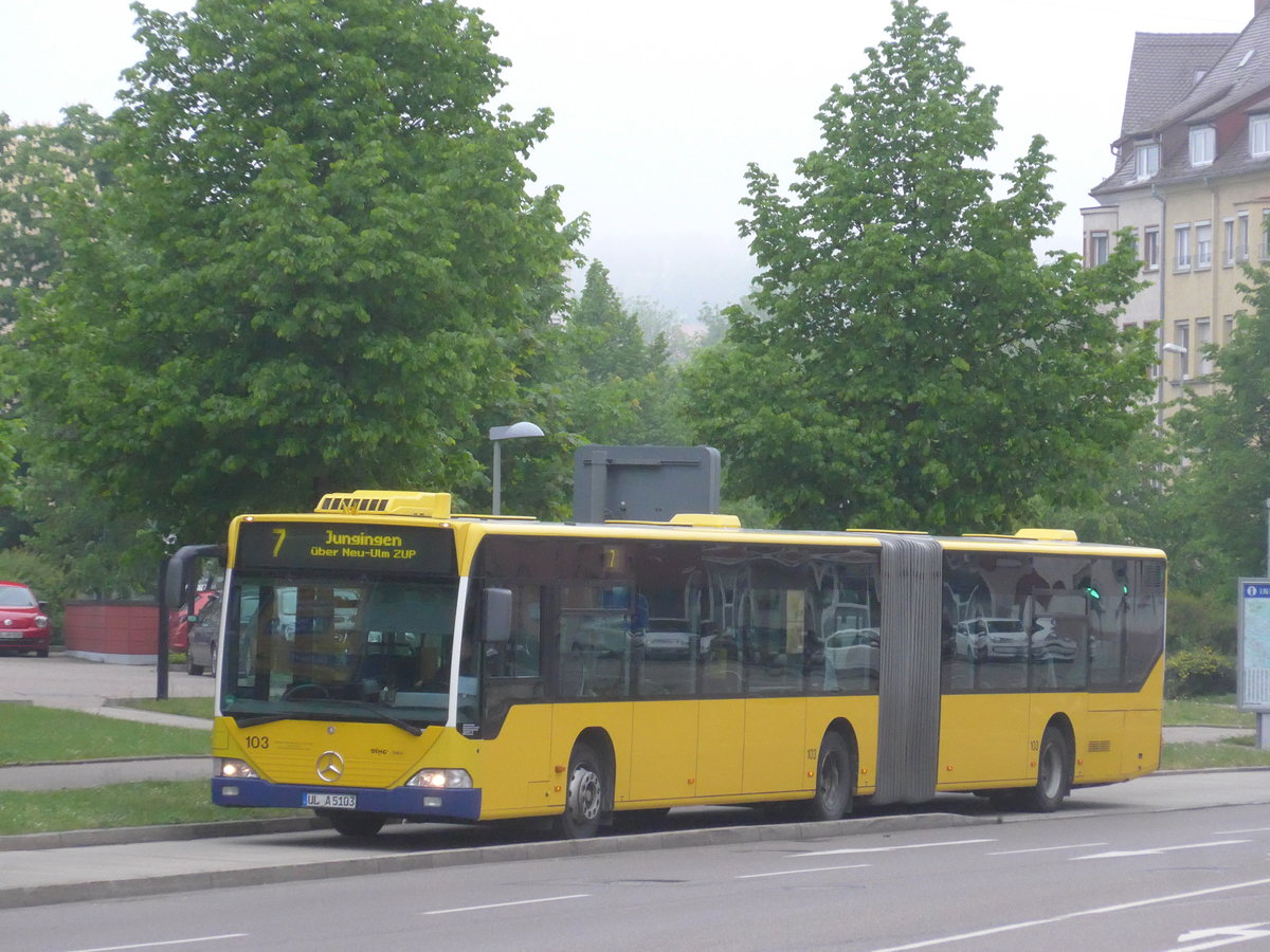 (171'113) - SWU Ulm - Nr. 103/UL-A 5103 - Mercedes am 20. Mai 2016 in Ulm, Congress Centrum