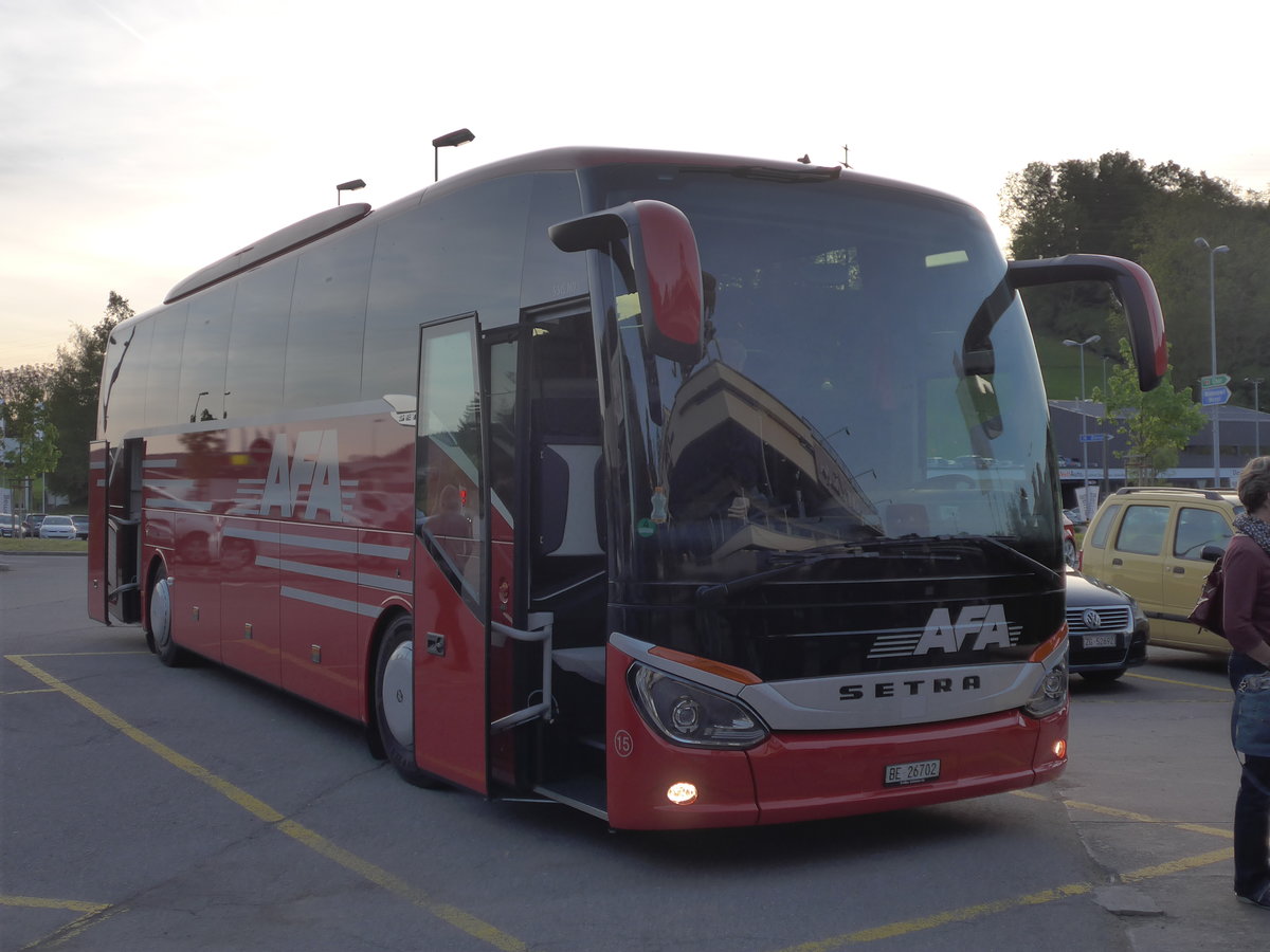 (171'208) - AFA Adelboden - Nr. 15/BE 26'702 - Setra am 20. Mai 2016 in Sihlbrugg, Hotel Lwen