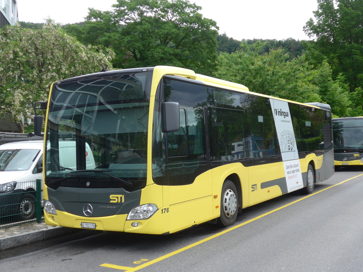 (171'520) - STI Thun - Nr. 176/BE 752'176 - Mercedes am 30. Mai 2016 bei der Schifflndte Thun