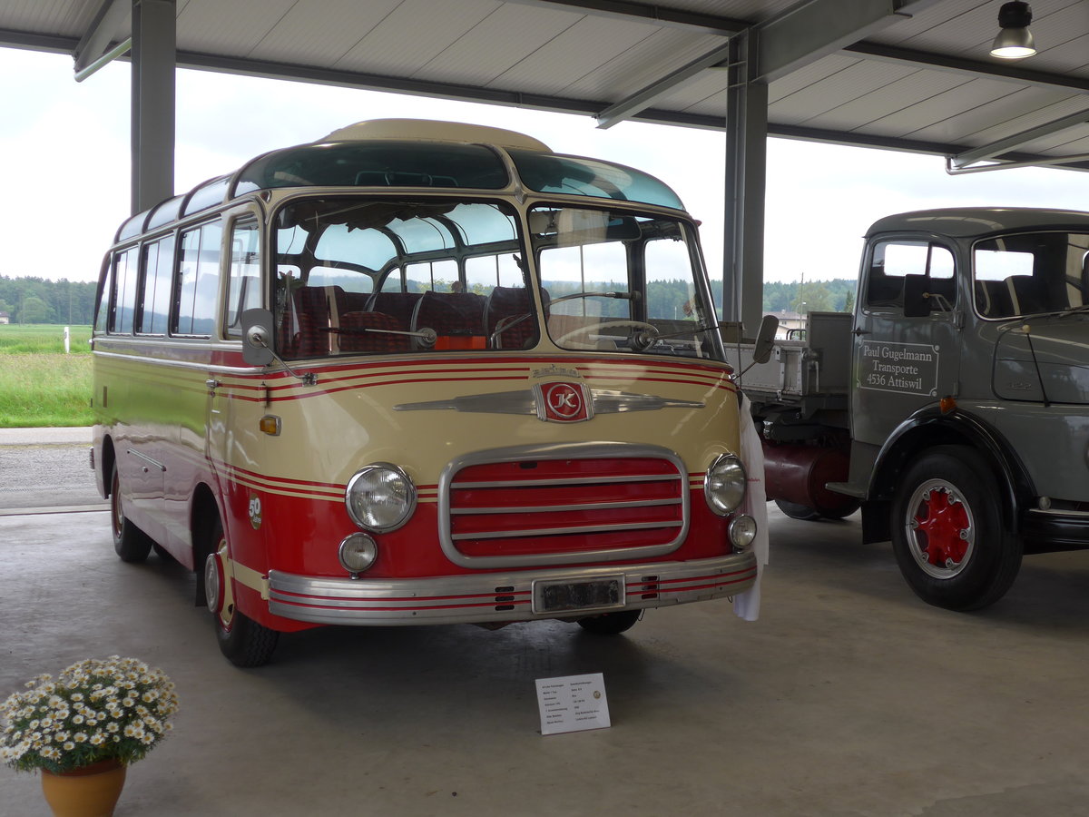 (171'552) - Lorenz, Lyssach - Setra (ex Badertscher, Bern) am 4. Juni 2016 in Lyssach, Garage