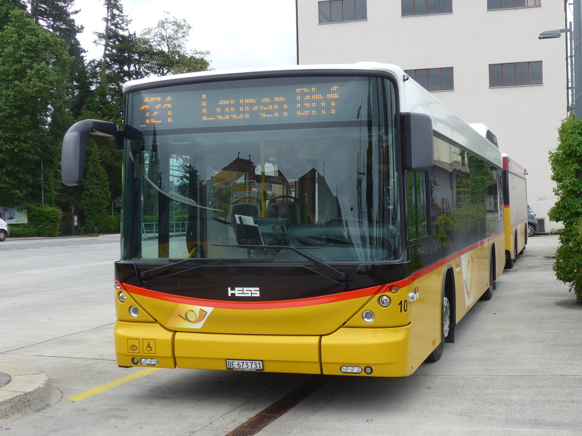 (171'769) - Klopfstein, Laupen - Nr. 10/BE 673'731 - Hess am 13. Juni 2016 beim Bahnhof Ddingen