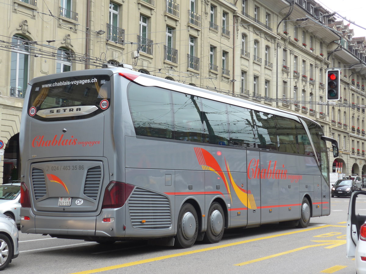 (171'861) - Chablais voyages, Bex - VS 241'113 - Setra am 13. Juni 2016 beim Bahnhof Bern