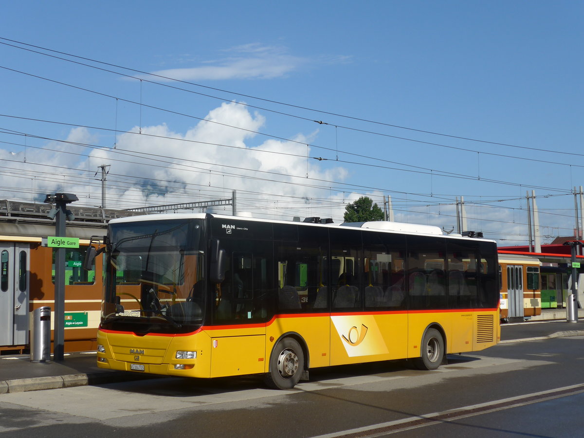 (171'952) - TPC Aigle - VS 364'705 - MAN/Gppel (ex Evasion, St-Maurice) am 25. Juni 2016 beim Bahnhof Aigle