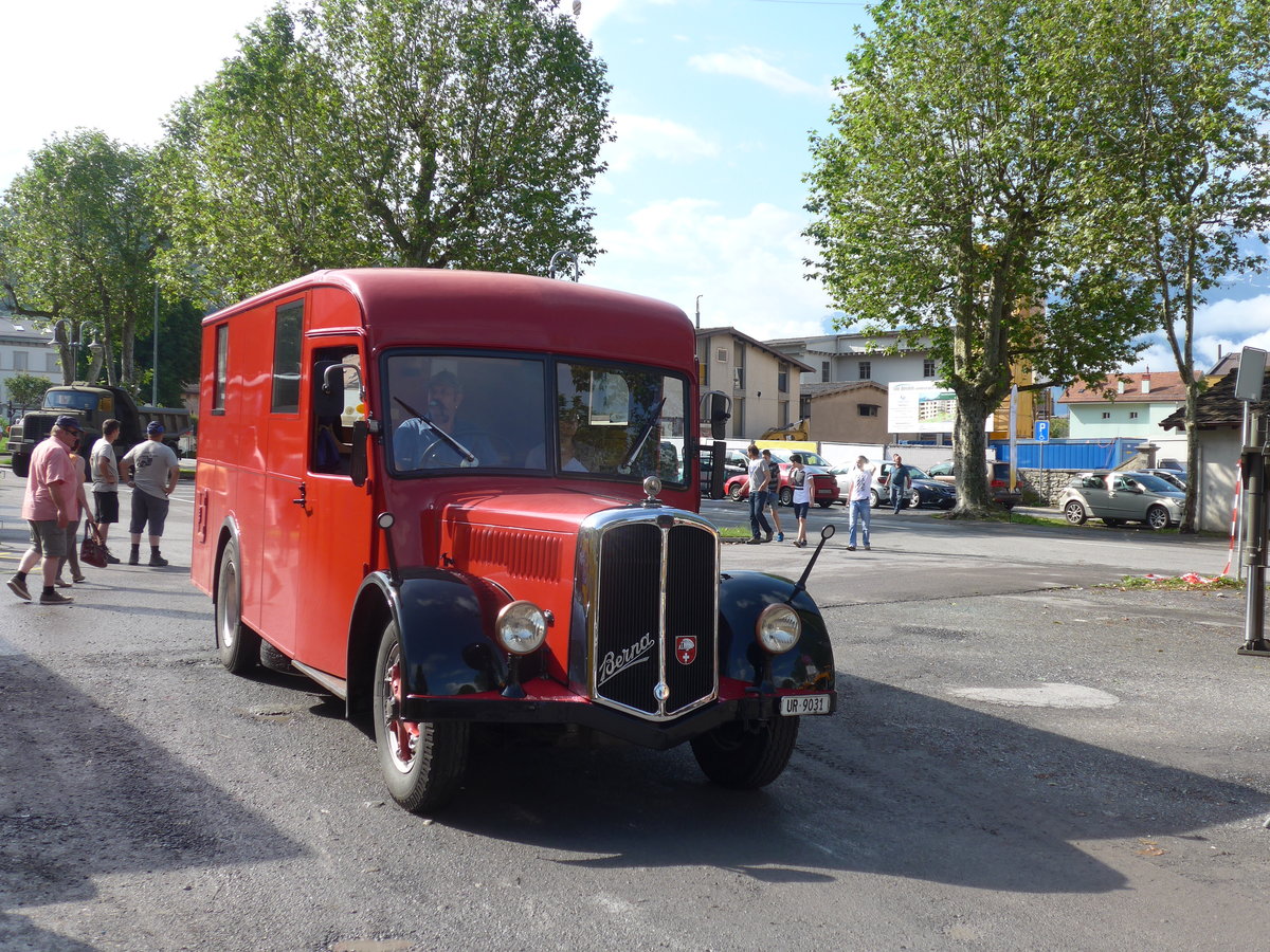 (171'959) - Schuler, Amsteg - UR 9031 - Berna/Hess (ex Hfliger, Luzern; ex M+3143) am 25. Juni 2016 in Aigle, Saurertreffen