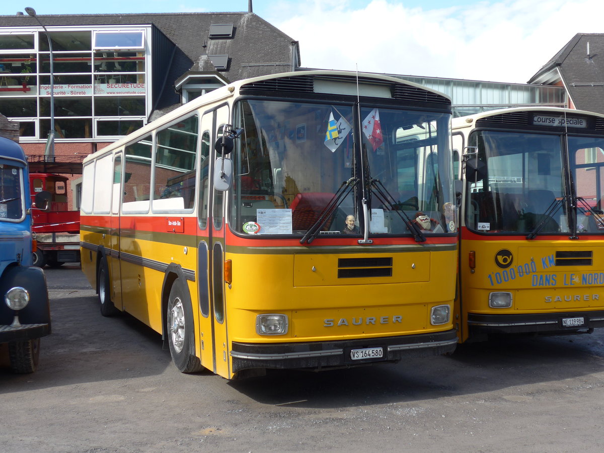 (171'967) - Maillard, Evolne - VS 164'580 - Saurer/Tscher (ex Segessenmann, Burgistein; ex P 24'229) am 25. Juni 2016 in Aigle, Saurertreffen