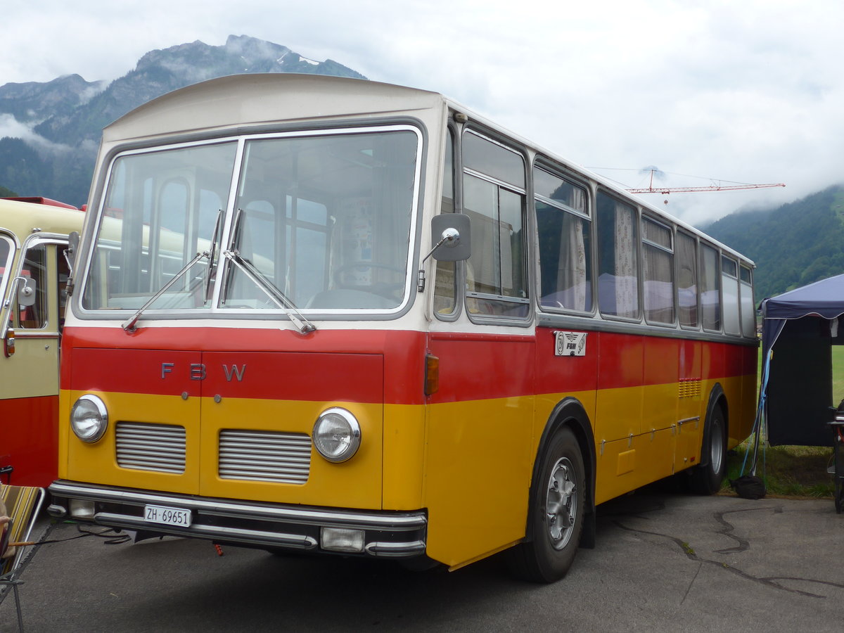 (172'465) - Trb, Oberrieden - Nr. 12/ZH 69'651 - FBW/R&J (ex Ryffel, Uster Nr. 12) am 26. Juni 2016 in Interlaken, Flugplatz