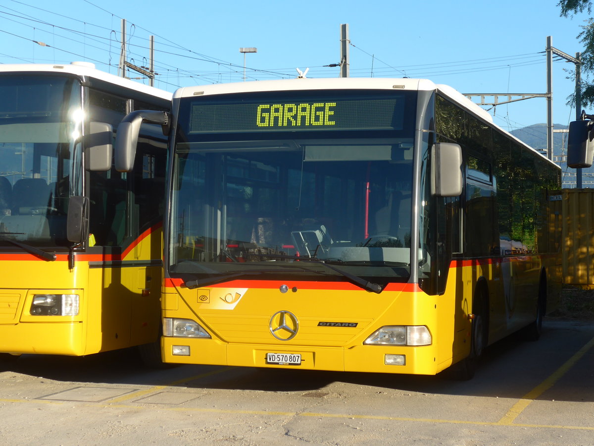 (172'794) - CarPostal Ouest - VD 570'807 - Mercedes (ex SAPJV, L'Isle Nr. 26) am 10. Juli 2016 in Yverdon, Garage