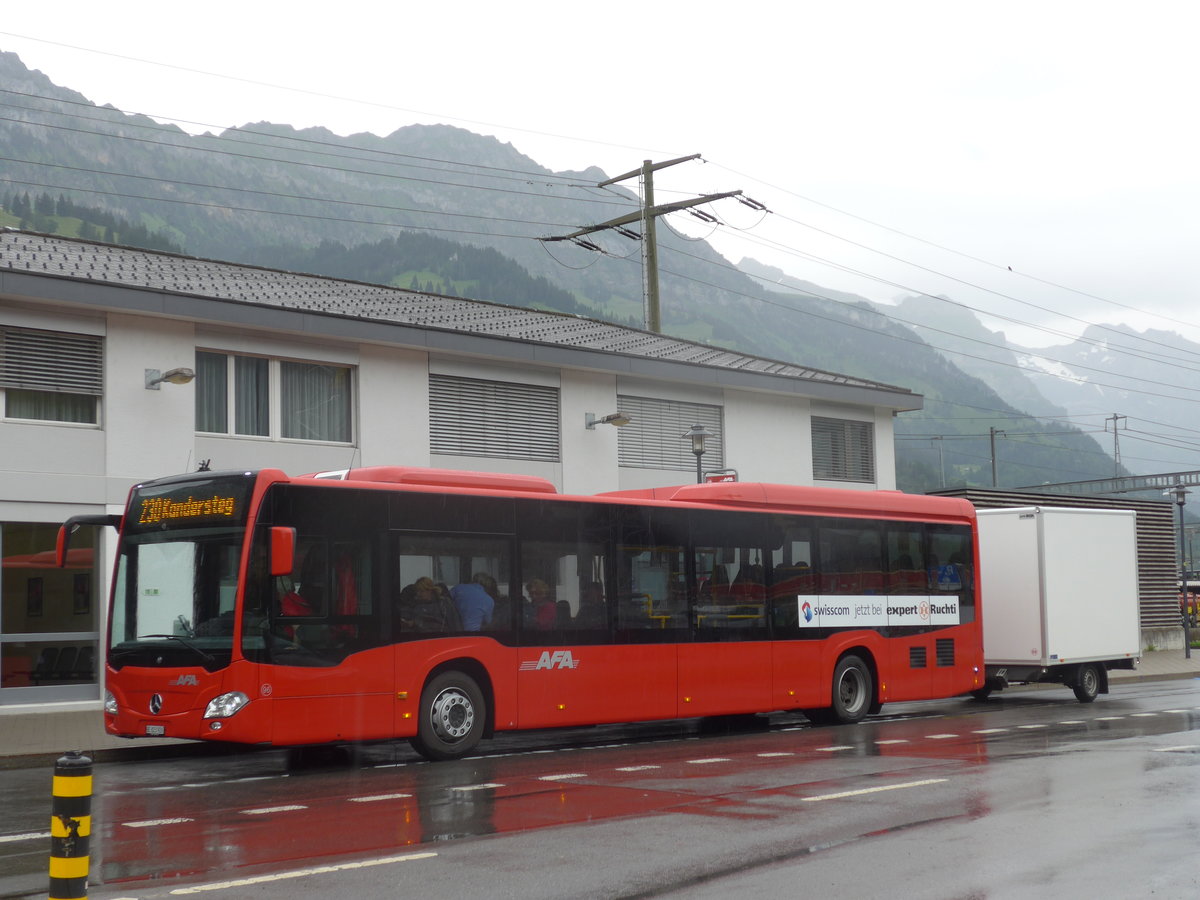 (173'384) - AFA Adelboden - Nr. 96/BE 823'926 - Mercedes am 31. Juli 2016 beim Bahnhof Frutigen