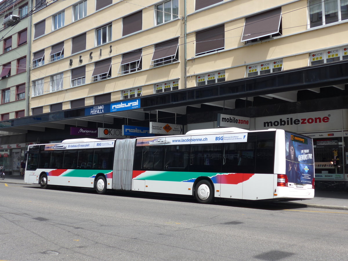 (173'616) - ASm Langenthal - Nr. 48/BE 703'521 - MAN am 1. August 2016 beim Bahnhof Biel