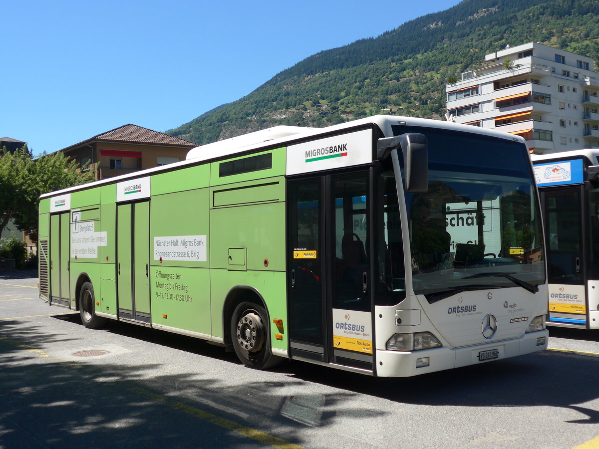 (173'647) - PostAuto Wallis - VS 241'960 - Mercedes am 7. August 2016 in Brig, Garage