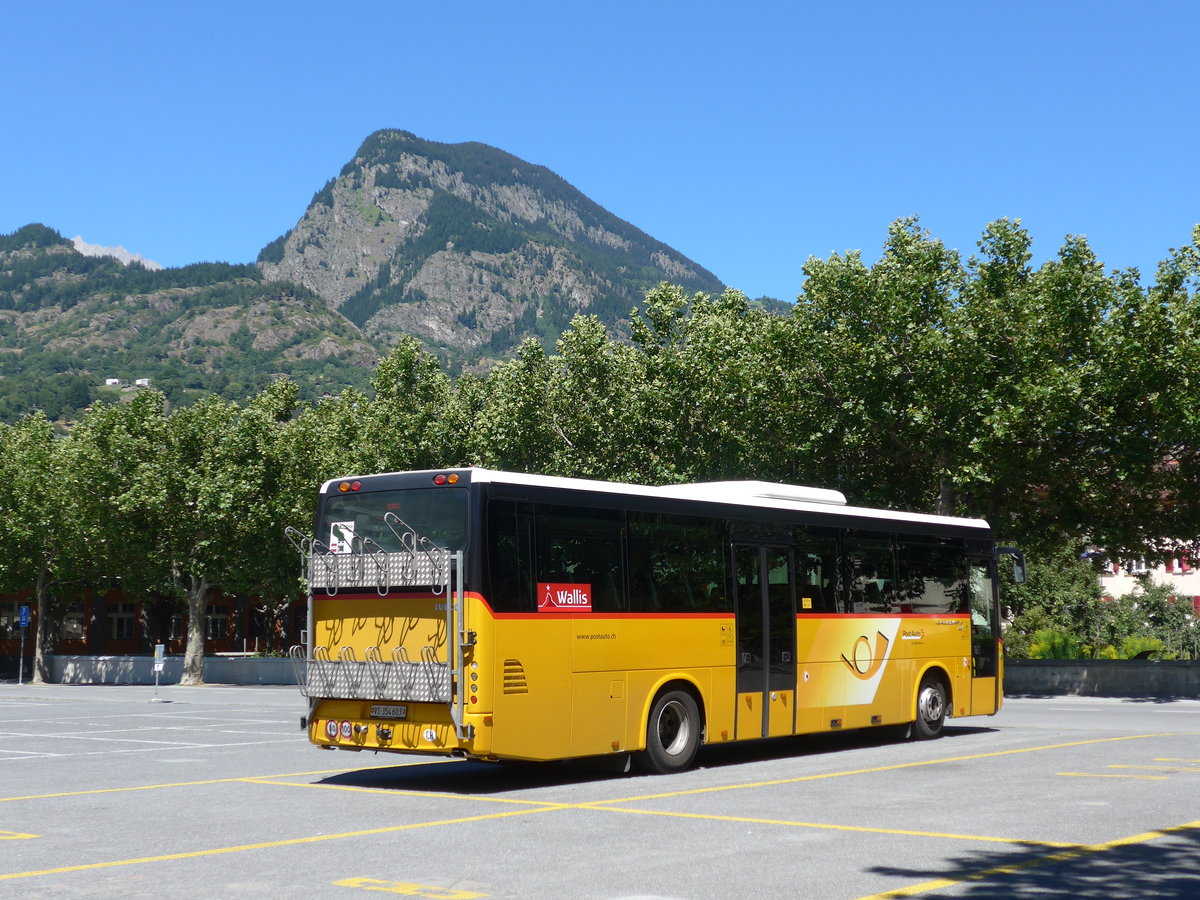 (173'649) - PostAuto Wallis - VS 453'603 - Irisbus am 7. August 2016 in Brig, Garage