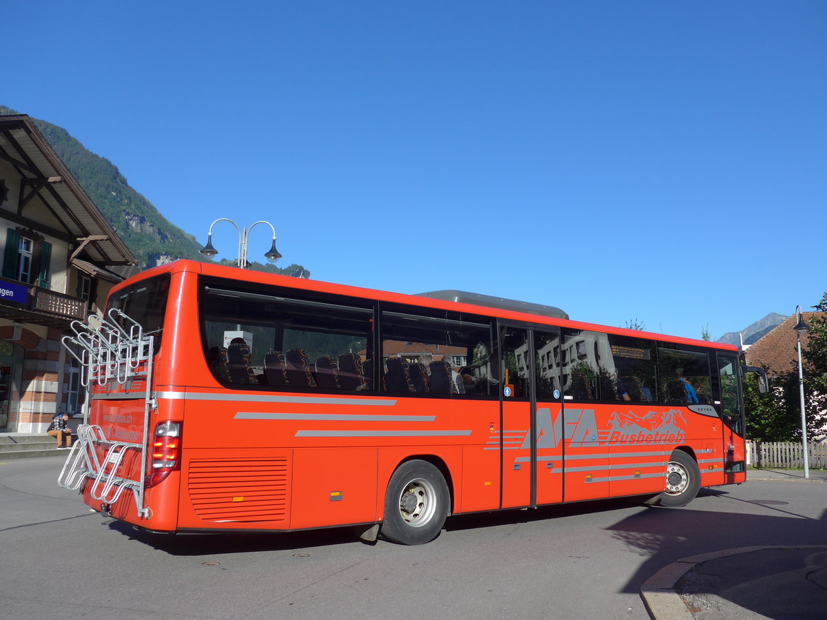 (173'700) - AFA Adelboden - Nr. 24/BE 26'701 - Setra am 8. August 2016 in Meiringen, Postautostation (Einsatz AVG M.)