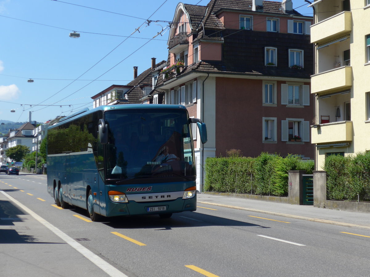 (173'753) - Aus Tschechien: Rubes, Risuty - 2SI 1018 - Setra am 8. August 2016 in Luzern, Maihof