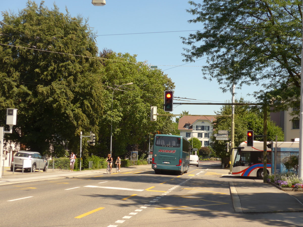 (173'754) - Aus Tschechien: Rubes, Risuty - 2SI 1018 - Setra am 8. August 2016 in Luzern, Maihof